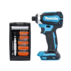 Makita DTD153 18V Cordless Brushless 1/4" Impact Driver With 38 Piece Multi-Purpose Screwdriver Bit Set