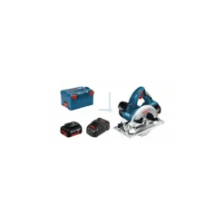 Bosch GKS18VLI 18v Circular Saw + 2x5Ah Batteries In Boxx