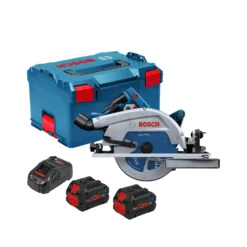 Bosch GKS 18V-68GC 18V BITURBO Cordless 190mm Circular Saw With 2 X 5.5Ah Batteries, Charger & L-Boxx - 06016B5170