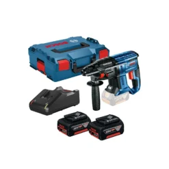 Bosch GBH 18V-20 SDS+ Drill With 2x4Ah Batt. Charger,Case