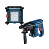 Bosch GBH 18V-21 18V Cordless Brushless SDS Plus Rotary Hammer Drill With GLI 18 V-1200 C Jobsite Flood Light
