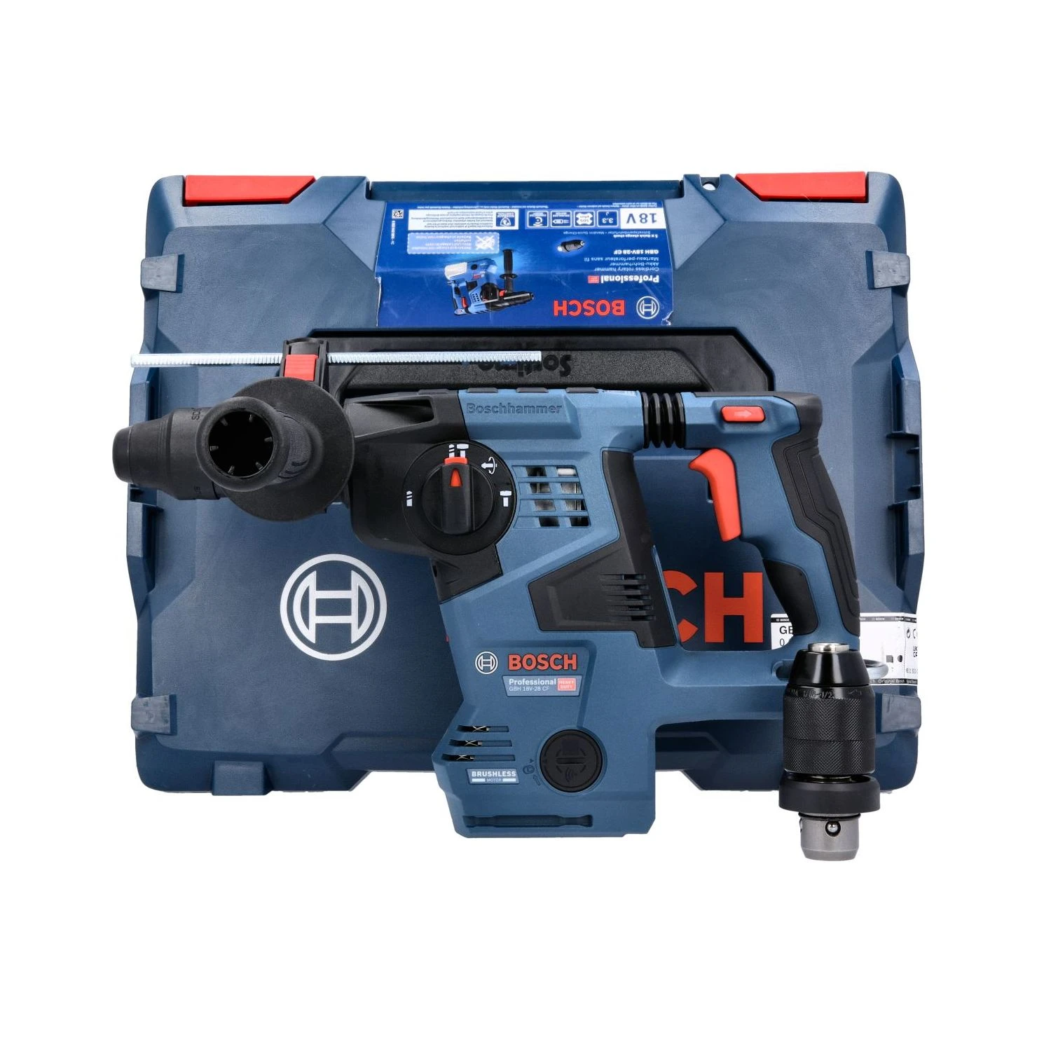 Bosch GBH 18V-28 CF 18V Cordless Brushless SDS Plus Hammer Drill With L-Boxx 238 - 0611921001 1 Bosch GBH 18V-28 CF 18V Cordless Brushless SDS Plus Hammer Drill With L-Boxx 238 - 0611921001