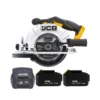 JCB 21-18CS-B 18V Cordless 165mm Circular Saw With 2 X 4.0Ah Batteries & Charger