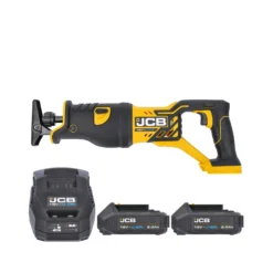 JCB 21-18RS-B 18V Cordless Reciprocating Saw With 2 X 2.0Ah Batteries & Charger