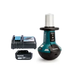 Makita DML810 18V/240V LXT Corded/Cordless LED Upright Area Light With 1 X 6.0Ah Battery & Charger