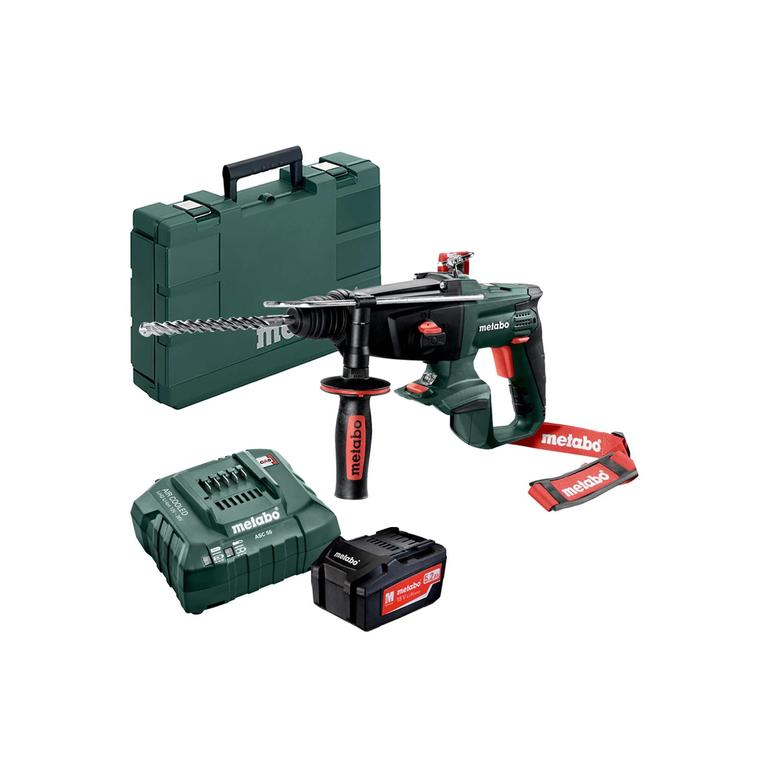 Metabo KHA18LTX 18V SDS+ Drill + 1x5.2Ah Batt, Charger & Case 1 Metabo KHA18LTX 18V SDS+ Drill + 1x5.2Ah Batt, Charger & Case