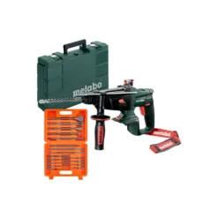 Metabo KHA18LTX 18V SDS+ Drill + 17 Piece SDS Drill Bit Set
