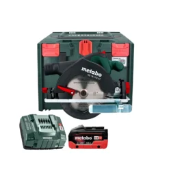 Metabo KS 18 LTX57 18V Cordless 165mm Circular Saw With 1 X 5.5Ah Battery, Charger & Meta Box