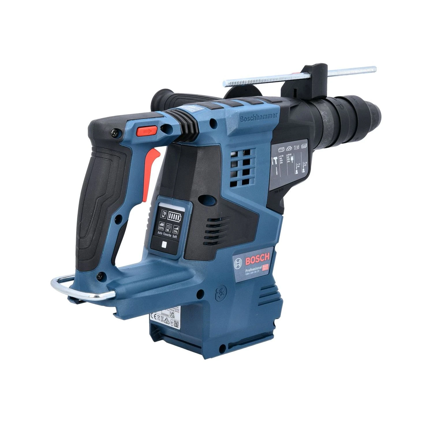 Bosch GBH 18V-28 CF 18V Cordless Brushless SDS Plus Hammer Drill With L-Boxx 238 - 0611921001 4 Bosch GBH 18V-28 CF 18V Cordless Brushless SDS Plus Hammer Drill With L-Boxx 238 - 0611921001 - Image 4