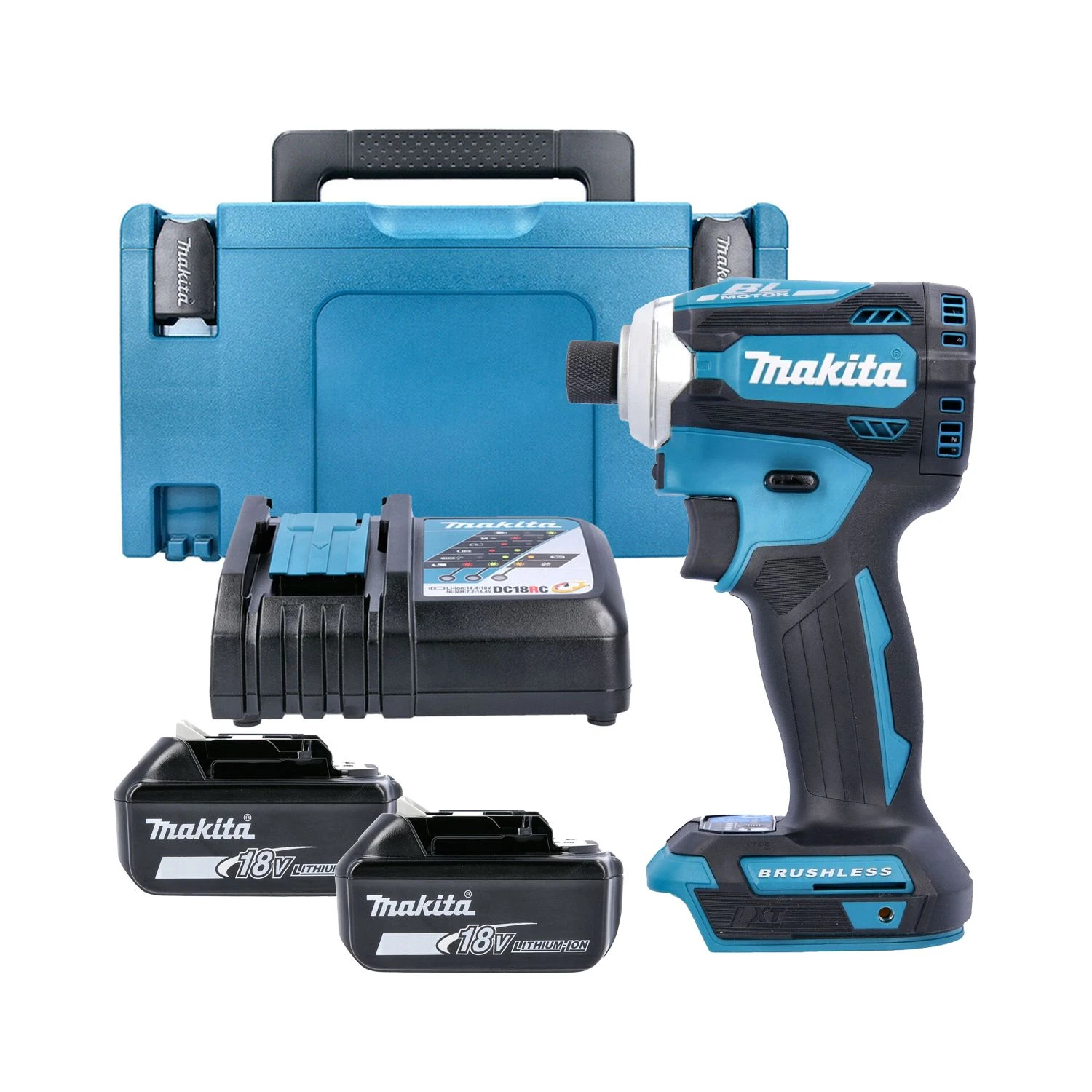 Makita DTD171 18V Brushless Impact Driver With 2 X 4.0Ah Batteries, Charger & Case 1 Makita DTD171 18V Brushless Impact Driver With 2 X 4.0Ah Batteries, Charger & Case