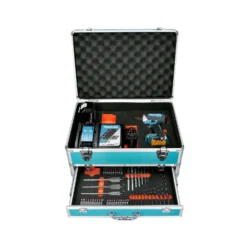 Makita DTD153 18V Brushless Impact Driver With 1 X 5.0Ah Battery, Charger & 70pcs Accessories In Case