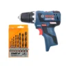 Bosch GSR 12V-20 12V Brushless Drill Driver With 8 Piece Wood Drill Bit Set