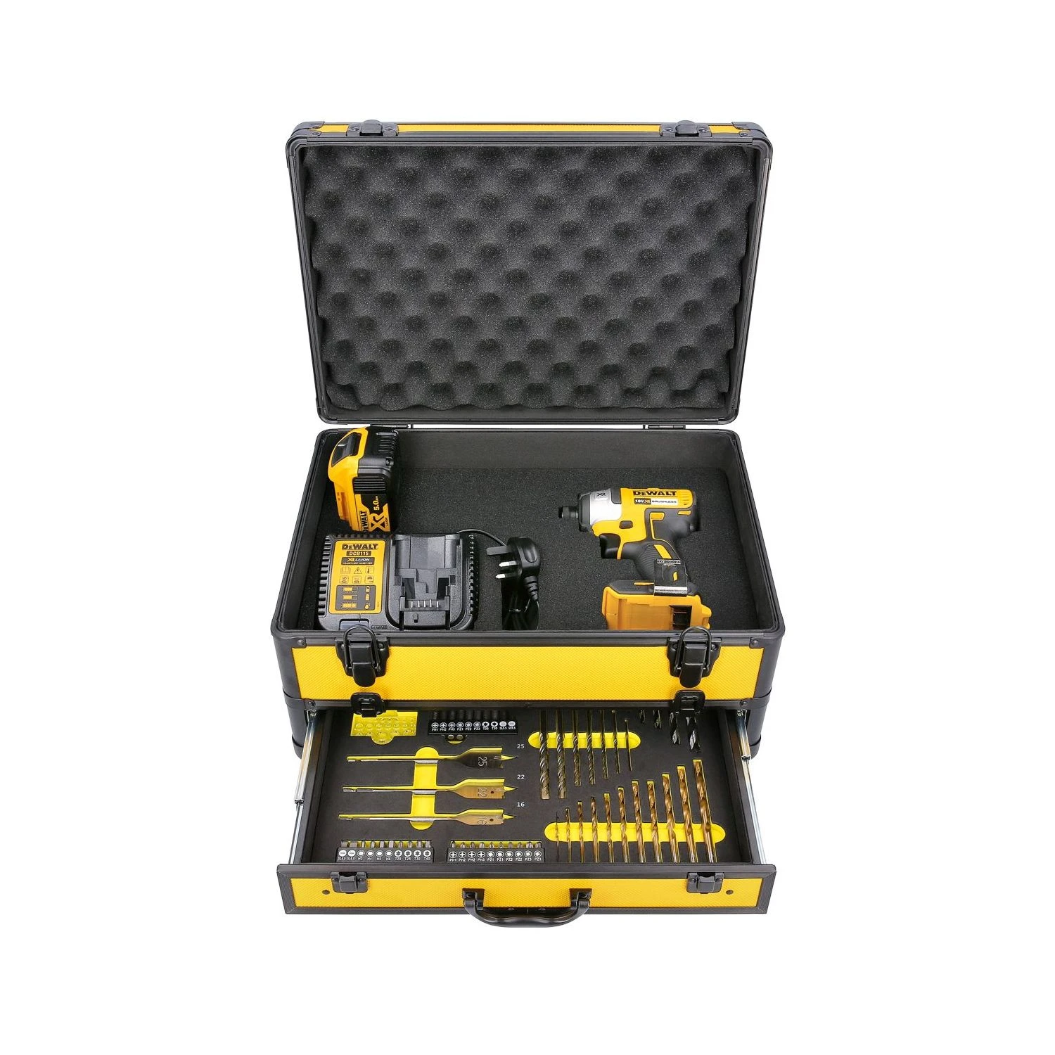 DeWalt DCF887 18V XR Brushless Impact Driver With 1 X 5.0Ah Battery, Charger & 70 Piece Acc. In Case 2 DeWalt DCF887 18V XR Brushless Impact Driver With 1 X 5.0Ah Battery, Charger & 70 Piece Acc. In Case - Image 2