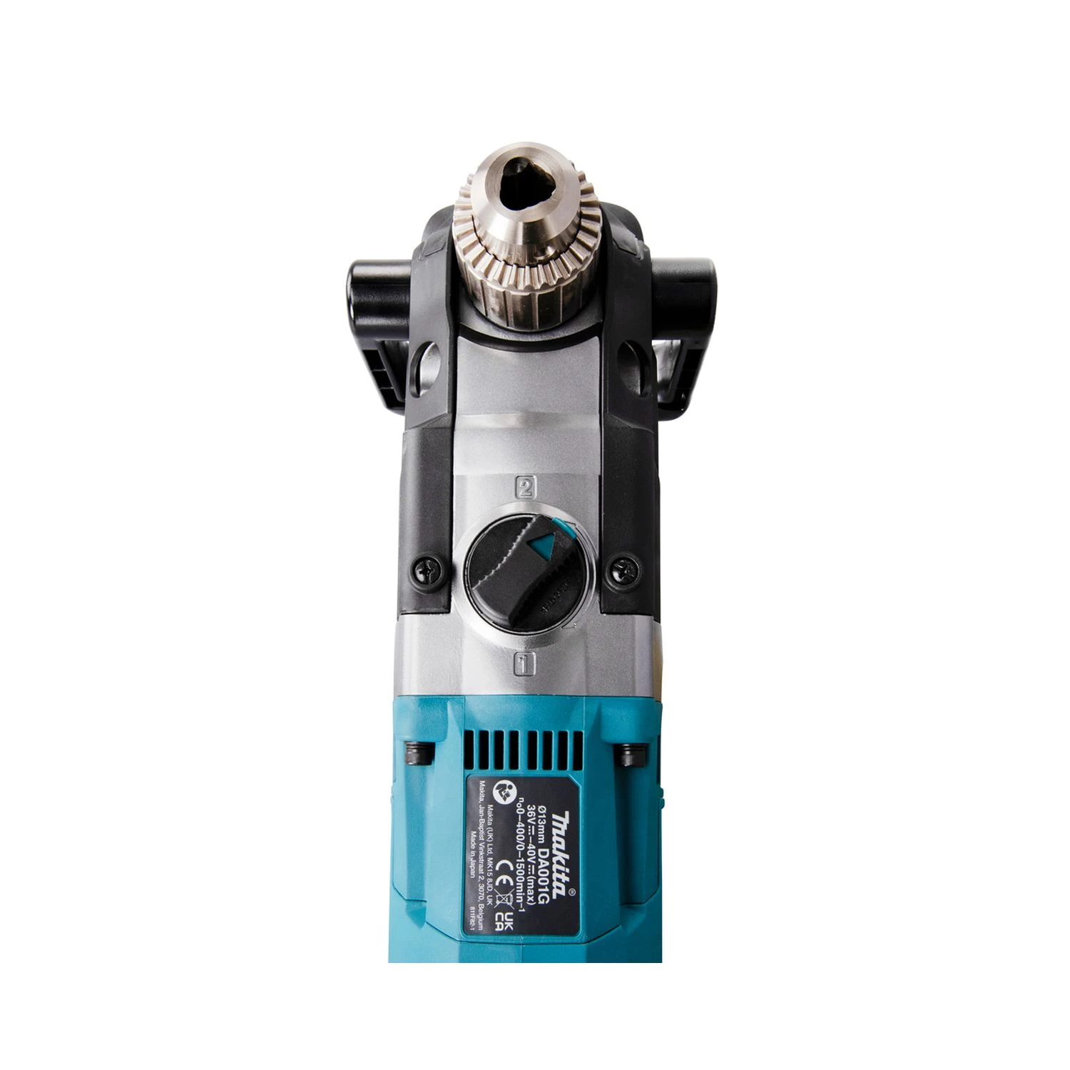 Makita DA001GD202 40Vmax XGT Cordless Brushless Angle Drill With 2 X 2.5Ah Batteries, Charger & Case 7 Makita DA001GD202 40Vmax XGT Cordless Brushless Angle Drill With 2 X 2.5Ah Batteries, Charger & Case - Image 7