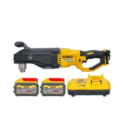 DeWalt DCD470 54V XR Flexvolt Right Angle Drill With 2 X 9Ah Batteries & Charger