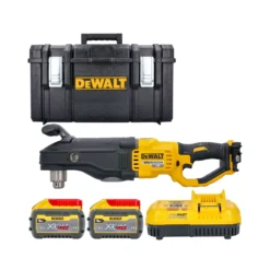 DeWalt DCD470 54V Flexvolt Right Angle Drill + 2 X 9Ah Batteries, Charger & DS300