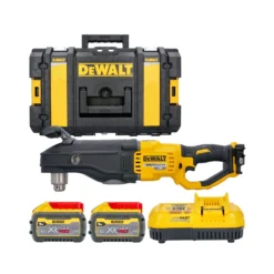DeWalt DCD470 54V Flexvolt Right Angle Drill + 2 X 9Ah Batteries, Charger & DS150