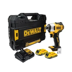 DeWalt DCF809D2T 18V XR Brushless Compact Impact Driver With 2 X 2.0Ah Batteries, Charger & Case