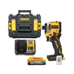 DeWalt DCF850 18V Brushless Powerstack Impact Driver With 1 X 1.7Ah Battery, Charger & Case
