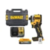 DeWalt DCF850 18V Cordless Brushless Impact Driver With 1 X 1.7Ah Powerstack Battery, Charger & Carry Case
