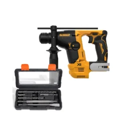 DeWalt DCH072 12V Brushless Compact SDS+ Hammer Drill With 6 Piece SDS Chisel Set