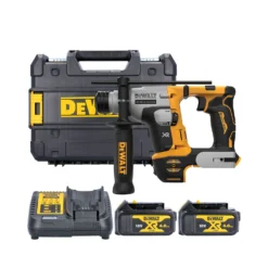 DeWalt DCH172 18V Ultra Compact Brushless SDS+ Rotary Hammer Drill With 2 X 4.0Ah Batteries, Charger & Case