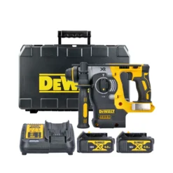 DeWalt DCH273 18V XR Cordless Brushless SDS Plus Rotary Hammer Drill With 2 X 4.0Ah Batteries, Charger & Case