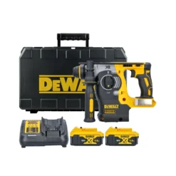 DeWalt DCH273P2 18V XR Cordless Brushless SDS Plus Rotary Hammer Drill With 2 X 5.0Ah Batteries, Charger & Carry Case