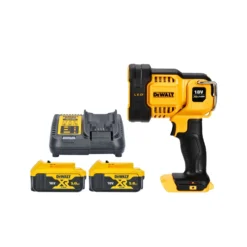 DeWalt DCL043 18V XR 1000 Lumen LED Spotlight Torch With 2 X 5.0Ah Batteries & Charger