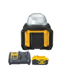 DeWalt DCL074 18V XR Tool Connect LED 360° Beam Area Work Light With 1 X 5.0Ah Battery & Charger