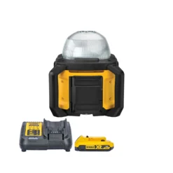 DeWalt DCL074 18V XR Cordless Tool Connect LED 360° Beam Area Work Light With 1 X 2.0Ah Battery & Charger