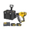 DeWalt DCN660 18V XR Brushless 60mm Second Fix Finishing Nailer With 2 X 4.0Ah Batteries, Charger & TSTAK Rolling Box