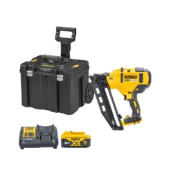 DeWalt DCN660 18V XR Brushless 60mm Second Fix Finishing Nailer With 1 X 5.0Ah Battery, Charger & TSTAK Rolling Box