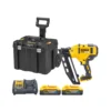 DeWalt DCN660 18V XR Brushless 60mm Second Fix Finishing Nailer With 2 X 5.0Ah Powerstack Batteries, Charger & TSTAK Rolling Box