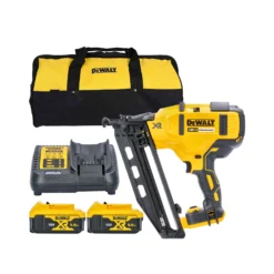 DeWalt DCN660 18V XR Brushless 60mm Second Fix Finishing Nailer With 2 X 5.0Ah Batteries, Charger & Tool Bag