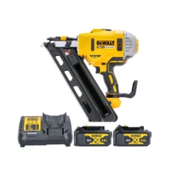 DeWalt DCN692 18V XR Li-lon Cordless Brushless 90mm First Fix Framing Nailer With 2 X 4.0Ah Batteries & Charger