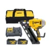 DeWalt DCN692 18V XR Li-lon Brushless 90mm First Fix Framing Nailer With 2 X 4.0Ah Batteries, Charger & Tool Bag