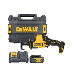 DeWalt DCS369 18V XR Cordless Brushless Sub Compact Reciprocating Saw With 1 X 4.0Ah Battery, Charger & Case