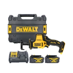 DeWalt DCS369 18V XR Cordless Brushless Sub Compact Reciprocating Saw With 2 X 4.0Ah Batteries, Charger & Case