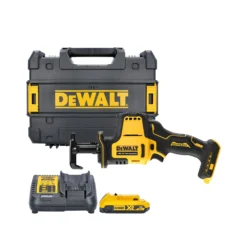 DeWalt DCS369 18V XR Cordless Brushless Sub Compact Reciprocating Saw With 1 X 2.0Ah Battery, Charger & Case