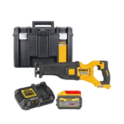 DeWalt DCS389 54V Cordless Brushless FlexVolt Reciprocating Saw With 1 X 9.0Ah Battery, Charger & TSTAK VI Case