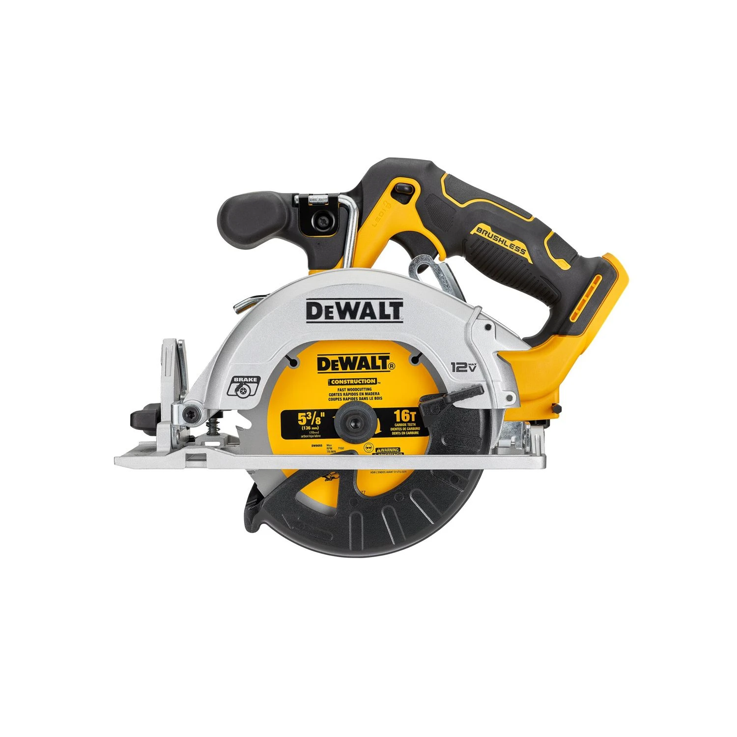 DeWalt DCS512 12V XR Cordless Brushless 140mm Circular Saw With 2 X 3.0Ah Batteries, Charger & Case 2 DeWalt DCS512 12V XR Cordless Brushless 140mm Circular Saw With 2 X 3.0Ah Batteries, Charger & Case - Image 2
