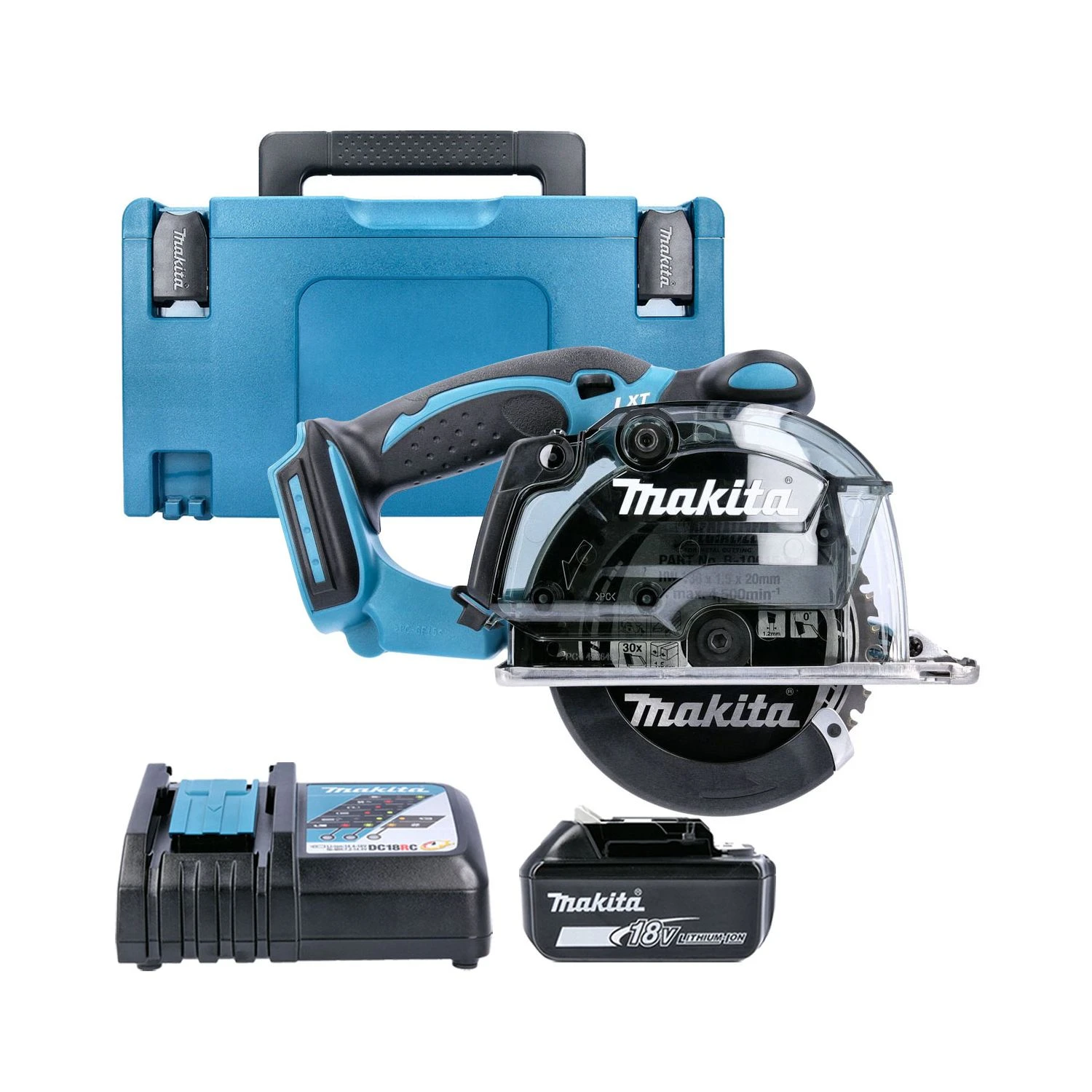 Makita DCS552 Circular Saw + 1 X BL1860, Charger & Case 1 Makita DCS552 Circular Saw + 1 X BL1860, Charger & Case