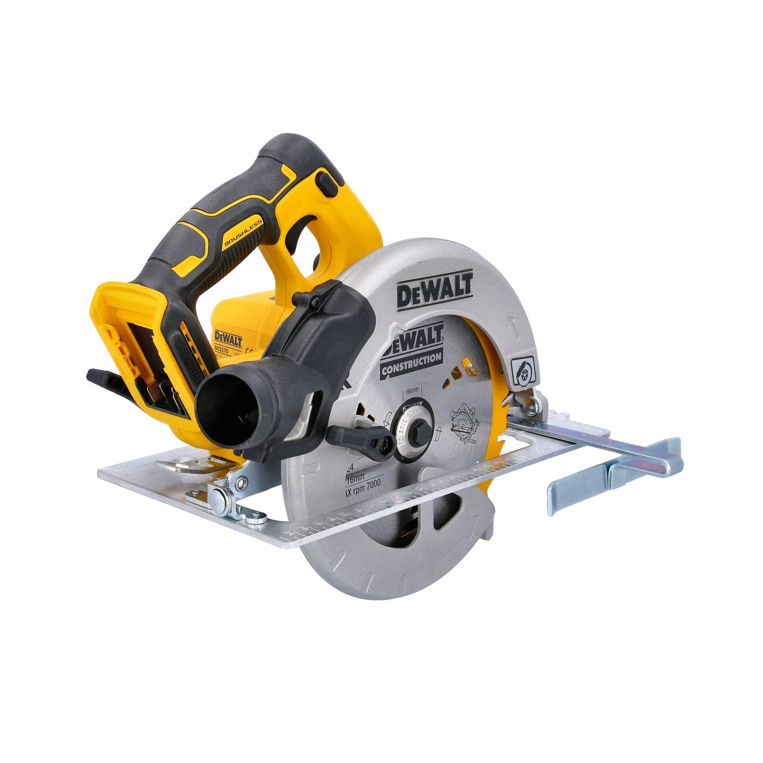 DeWalt DCS570 18V Cordless XR Brushless 184mm Circular Saw With 2 X 5.0Ah Batteries, Charger & Case 3 DeWalt DCS570 18V Cordless XR Brushless 184mm Circular Saw With 2 X 5.0Ah Batteries, Charger & Case - Image 3