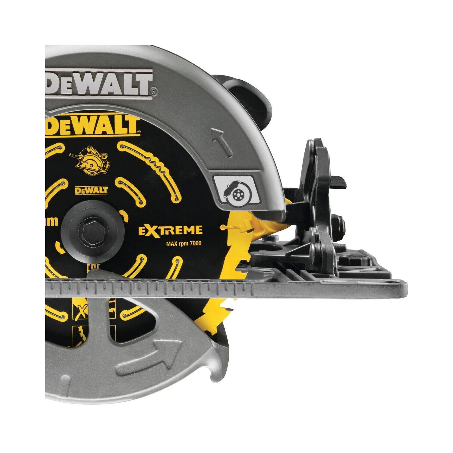 DeWalt DCS579 54V XR Cordless Brushless FlexVolt 190mm Circular Saw With 2 X 6.0Ah Batteries, Charger & TSTAK Case 4 DeWalt DCS579 54V XR Cordless Brushless FlexVolt 190mm Circular Saw With 2 X 6.0Ah Batteries, Charger & TSTAK Case - Image 4