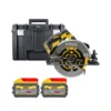 DeWalt DCS579 54V XR Cordless Brushless FlexVolt 190mm Circular Saw With 2 X 9.0Ah Batteries & TSTAK Case