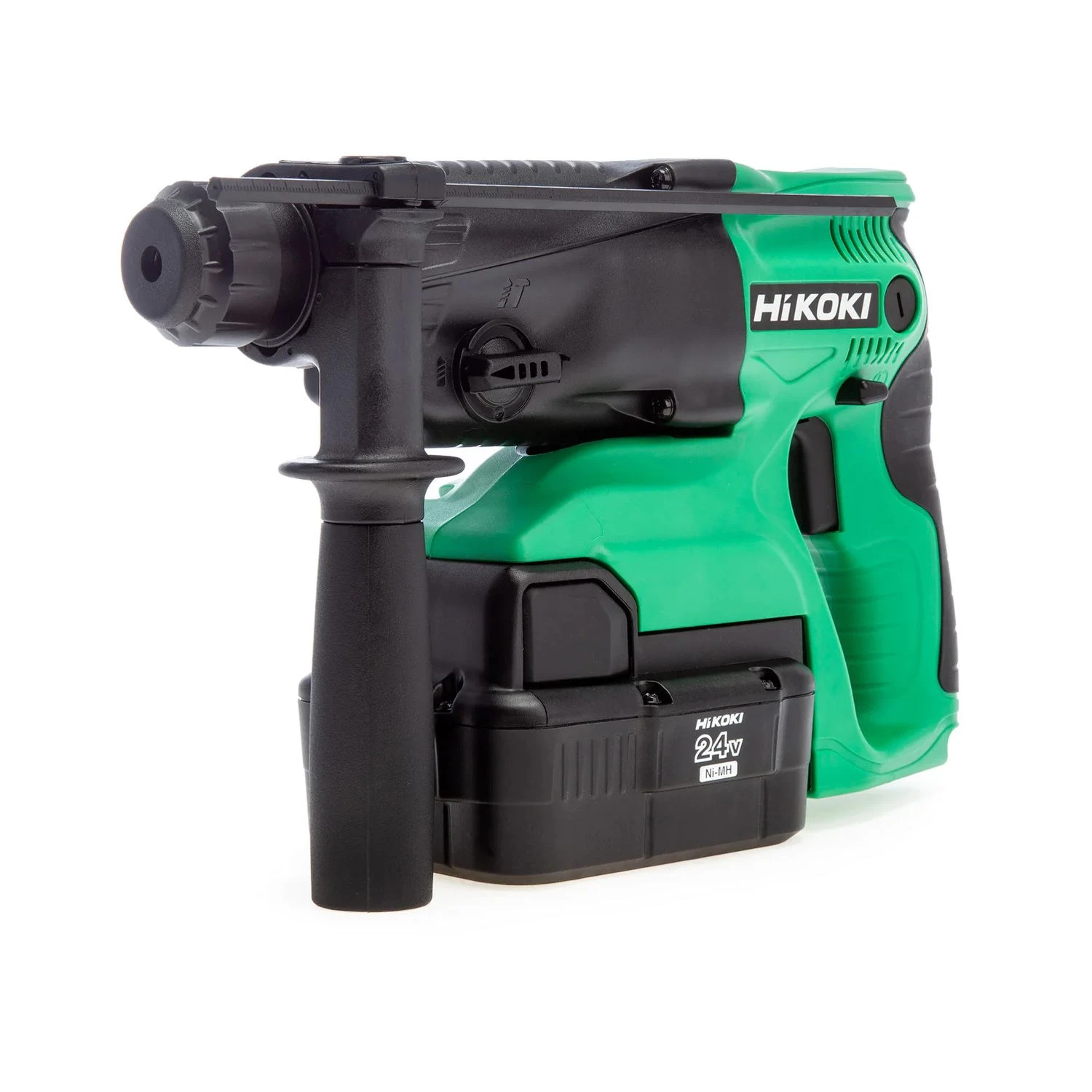Hikoki DH24DVC 24V Cordless 3-Mode SDS Plus Rotary Hammer Drill With 2 X 2.0Ah NiMH Batteries, Charger & Carry Case 3 Hikoki DH24DVC 24V Cordless 3-Mode SDS Plus Rotary Hammer Drill With 2 X 2.0Ah NiMH Batteries, Charger & Carry Case - Image 3