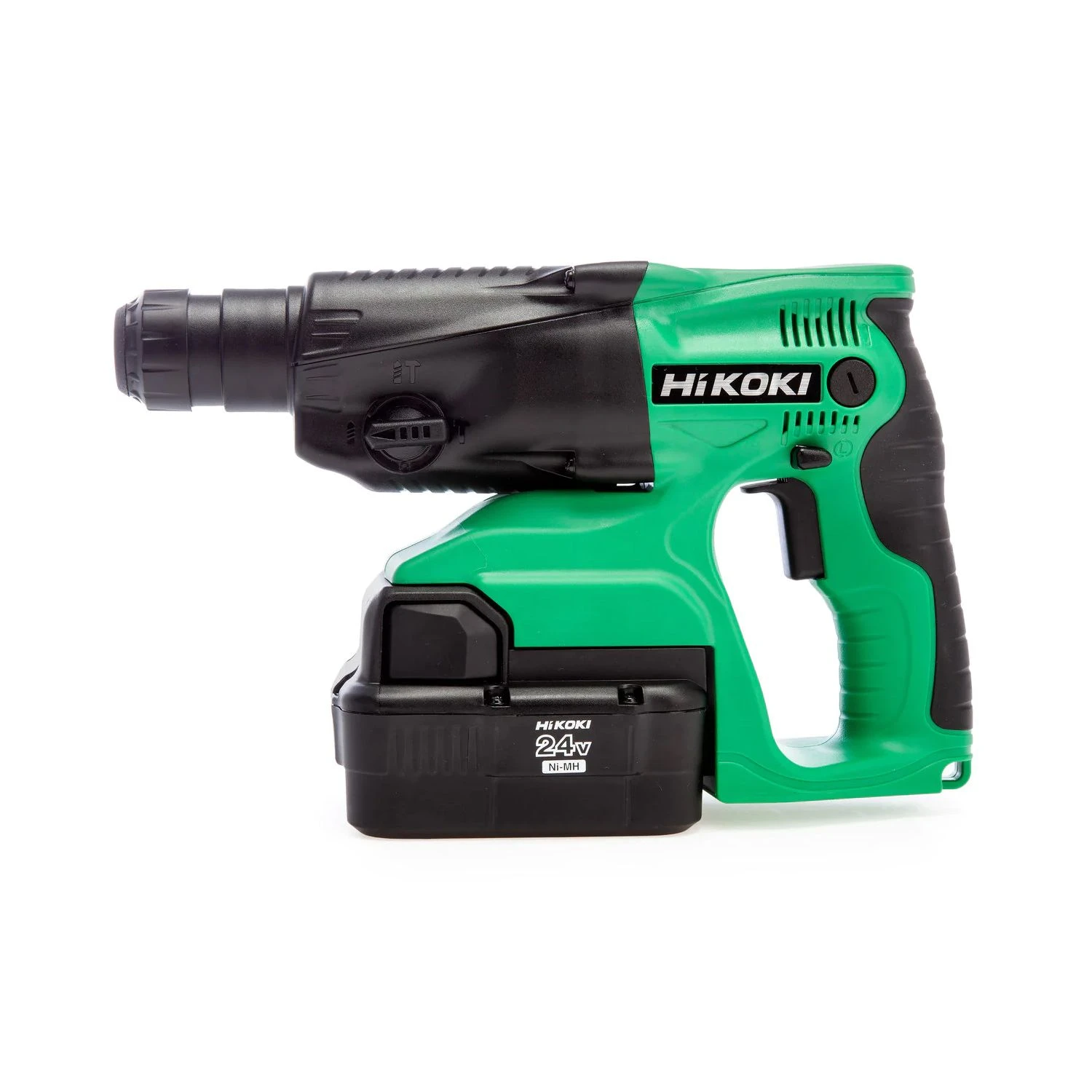 Hikoki DH24DVC 24V Cordless 3-Mode SDS Plus Rotary Hammer Drill With 2 X 2.0Ah NiMH Batteries, Charger & Carry Case 2 Hikoki DH24DVC 24V Cordless 3-Mode SDS Plus Rotary Hammer Drill With 2 X 2.0Ah NiMH Batteries, Charger & Carry Case - Image 2
