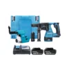 Makita DHR243RTJW 18V LXT Cordless Brushless SDS Plus Hammer & Dust Extraction With 2 X 5.0Ah Batteries, Charger & Case