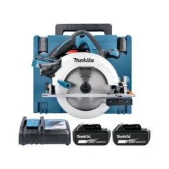 Makita DHS710ZJ 18V / 36V Cordless 190mm Circular Saw With 2 X 5.0Ah Batteries, Charger In Case